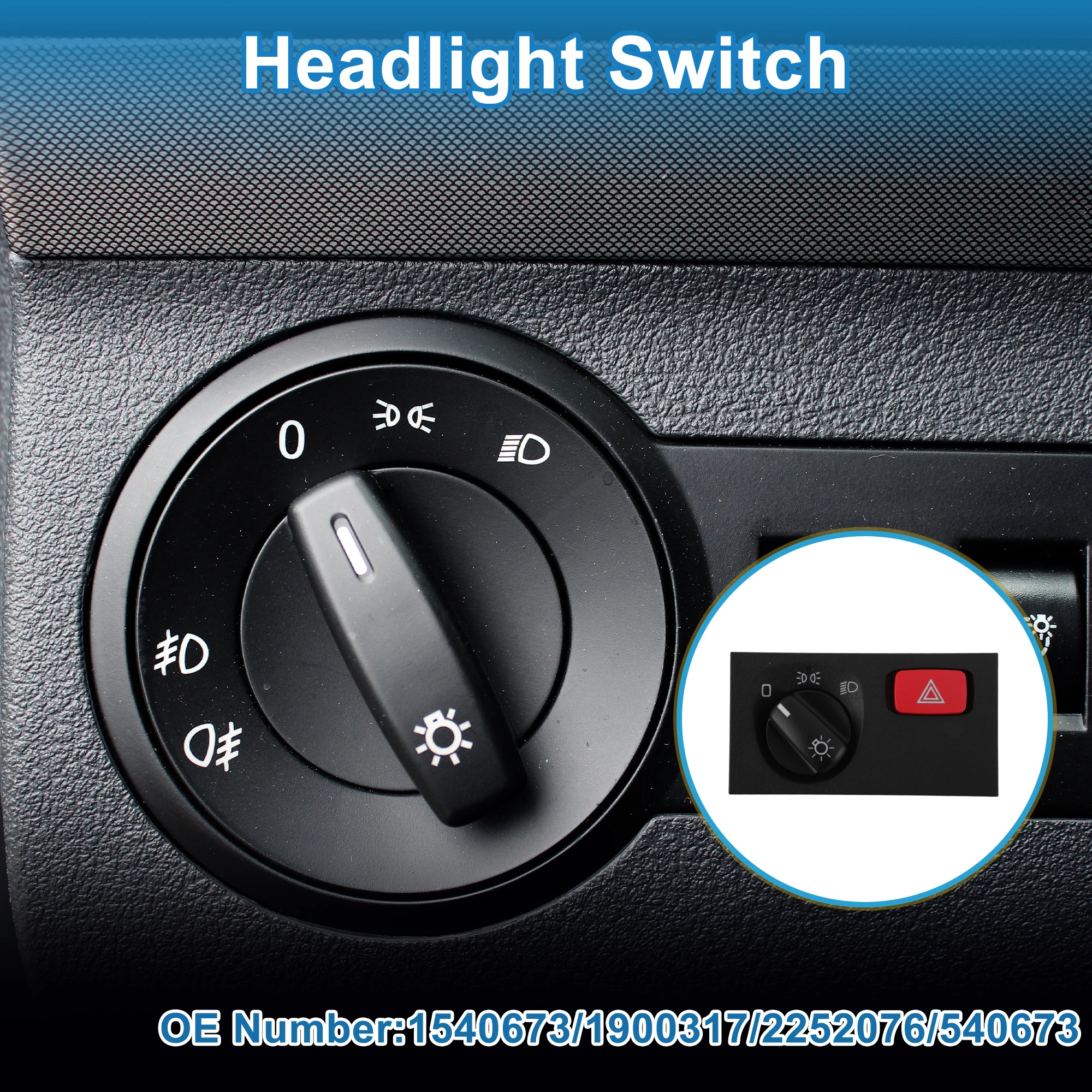 

UXCELL Headlight Switch for Scania P 2003-2019 No.1540673/1900317 1 pcs