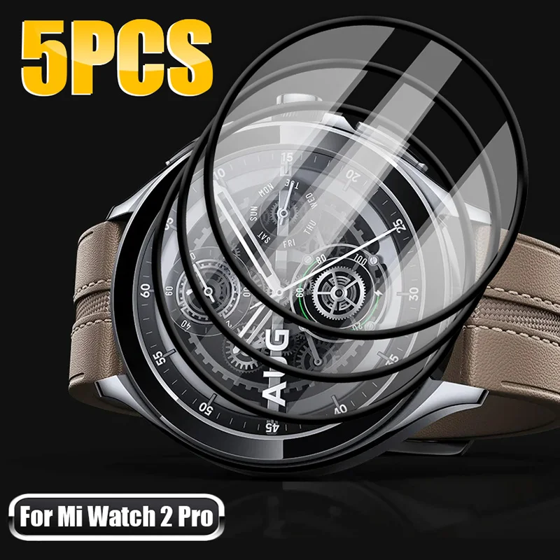 Soft Flexible Screen Protectors for Xiaomi Watch 2 Pro Full Coverage Cover 3D Curved High Definition Films for Mi Watch2 Pro