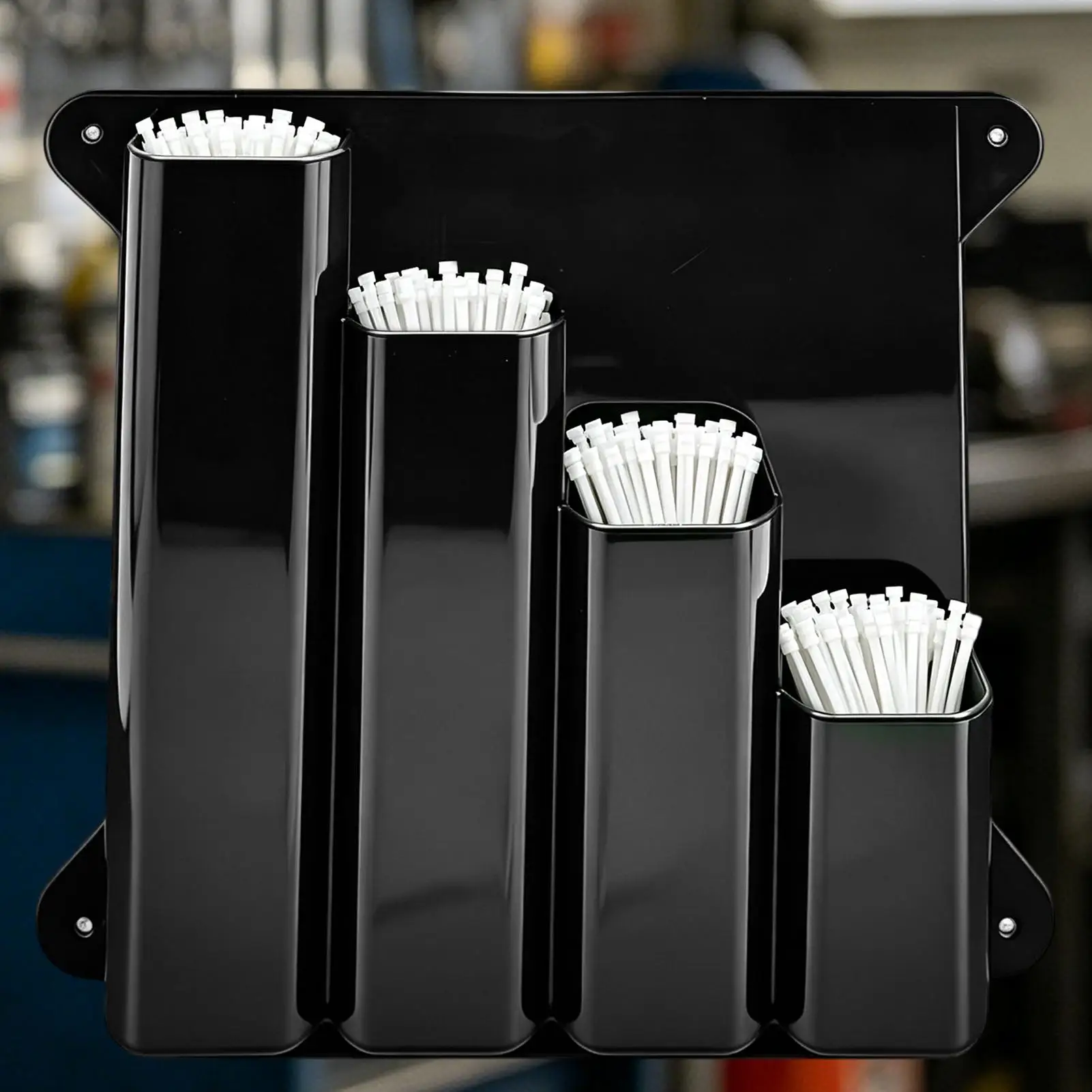 Aluminum Cable Tie Organizer with Screws Wall Mounted Cable Tie Storage Rack For Enclosed Race Trailer Workshop Shed