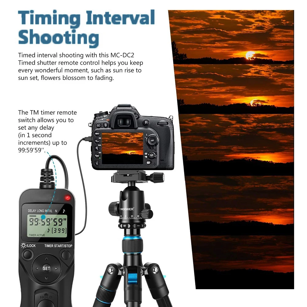 Mcoplus MC-DC1 Digital Camera Timer Remote Control Shutter Release for Nikon D70S D80 D70
