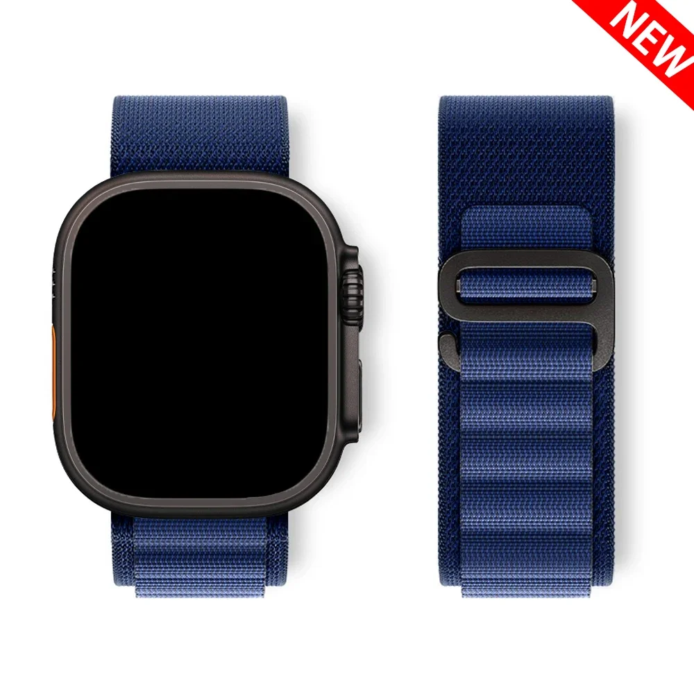 حلقة جبال الألب لساعة أبل الترا 2 49 ملم سلسلة 10 46/42/40/44/45/41 ملم G-هوك حزام رياضي iwatch 10 9 8 7 6 SE 5 4 2026