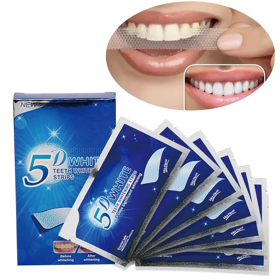 Minimum order of 5 boxes Customizable 5D Oral Care Strips, 28 Pieces Per Box, Private Label