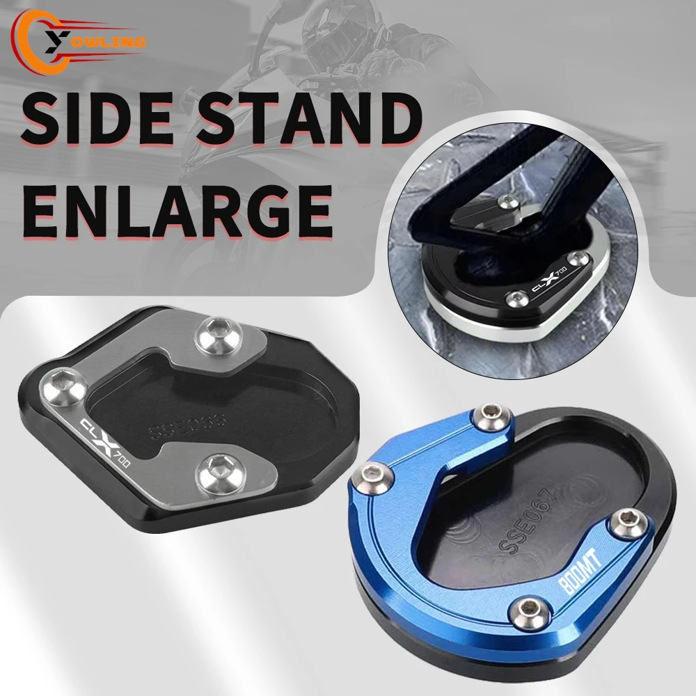 

FOR CFMOTO CLX700 /700 CL-X Heritage 700 CLX Adv/Sport 800MT/N39° 2020-2023 Side Stand Extension Kickstand Enlarger Motorcycle