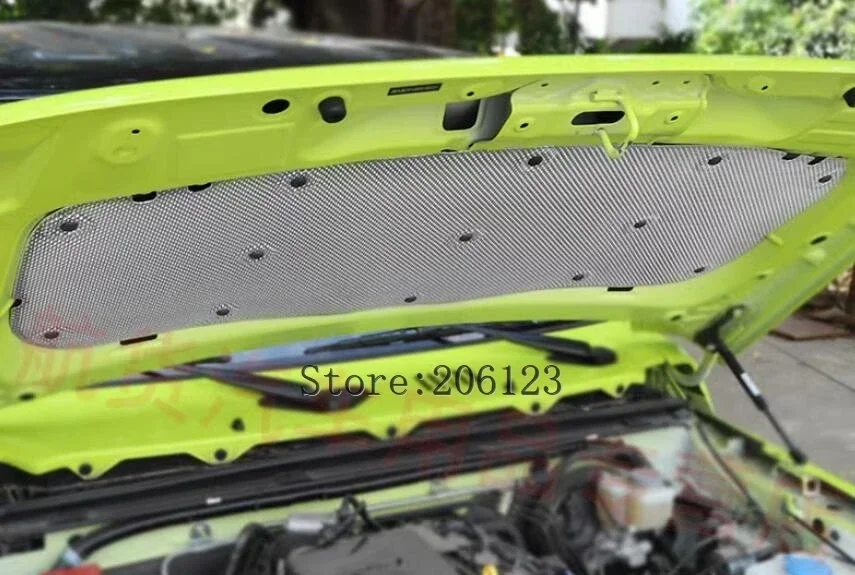 2019 2020 2021 23 لسوزوكي جيمي سيارة الجبهة هود محرك جدار الحماية حصيرة غطاء مراتب مضاد للماء عزل الضوضاء الحرارة الصوت المميت