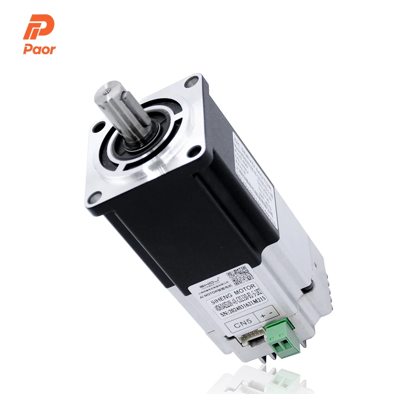 Integrated 24VDC 48VDC Servo Motor Driver 60mm 400W 3000rpm 1.27nm Stepper Motors For AGV Car Ce 48V Hybrid Nema 24 Canopen
