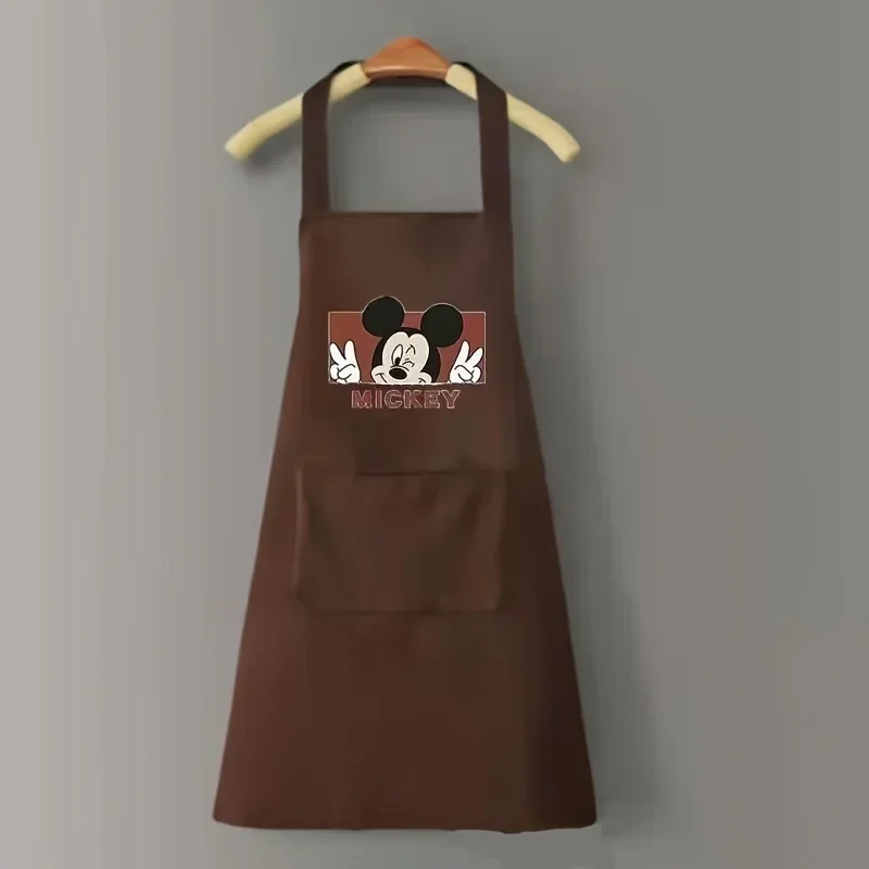 Mickey Mouse Integrated Apron from Disney for Kitchen Use, a One-Piece Waist Apron That Is Easy to Clean