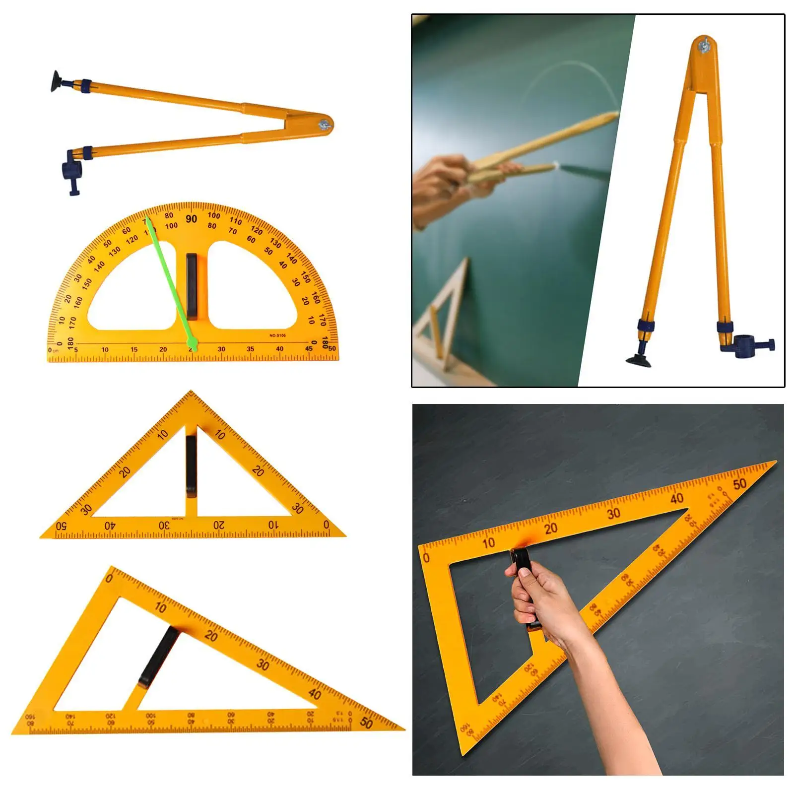 Disegno di strumenti per la geometria della matematica attrezzatura per la geometria della matematica per insegnanti di ingegneria