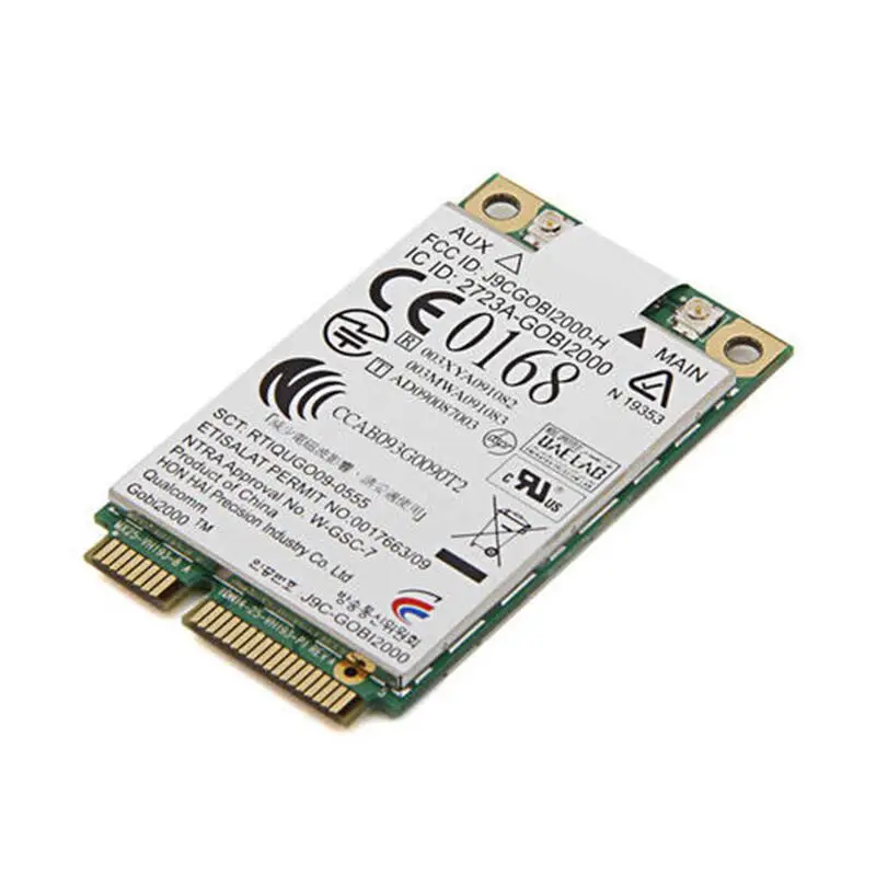 2026 Gobi2000 Mini PCIe 3G WWAN Wireless Card Support HSPA GSM GPRS Notebook Broadband Spare Part