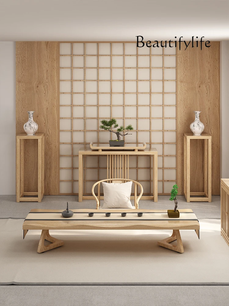 

Japanese-Style Solid Wood Zen Balcony Tatami Simple Small Tea Table