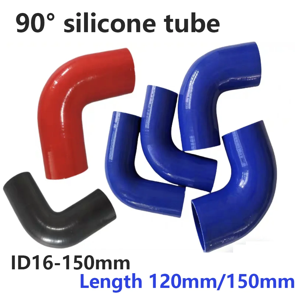 

Silicone Tube 90° Elbow Cloth-Covered Rubber Hose Elbow High Temperature Resistant Air Filter Intake Turbo Intercooler Hose