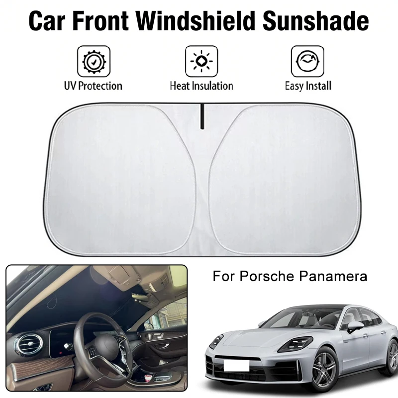 

Car Front Windshield Sunshade Cover For Porsche Panamera UV Block Heat Insulation Auto Interior Sun Protection Accessories