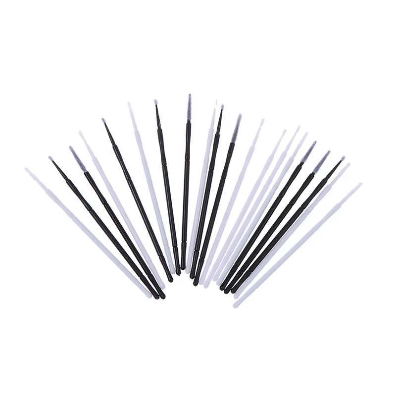 100 Stuks Professionele Wegwerp Wimperverlenging Micro Borstel Applicator Make Up Mascara Wattenstaafje Borstels Wattenstaafje make-up kwasten
