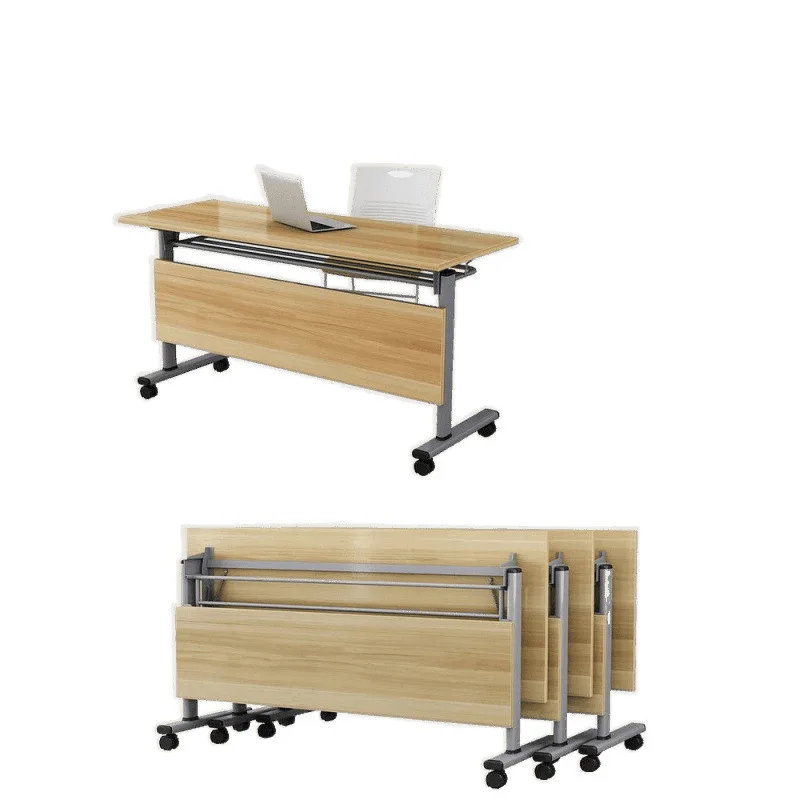 

Training table and chair combination mobile education double institution splicing office