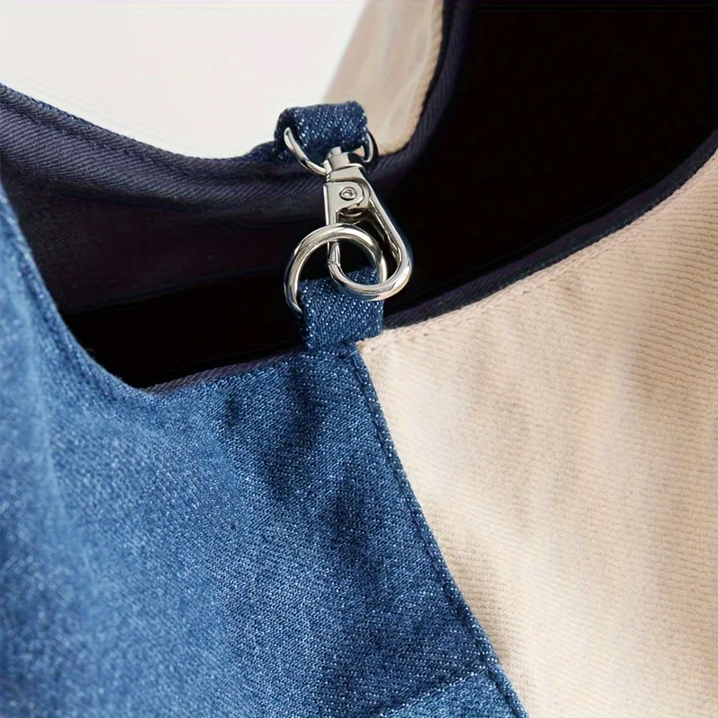 حقيبة كتف نسائية بتصميم عتيق، حقائب يد ذات سعة كبيرة، حقائب يد من قماش الدنيم، حقائب تحت الإبط للتنقل اليومي #5