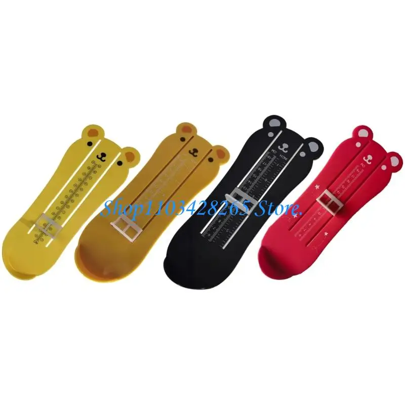 

Cartoon Kids Grownting Growning с компактным дизайном хранения и Bear Accent Lovely Children's Foot Ruler G2Te