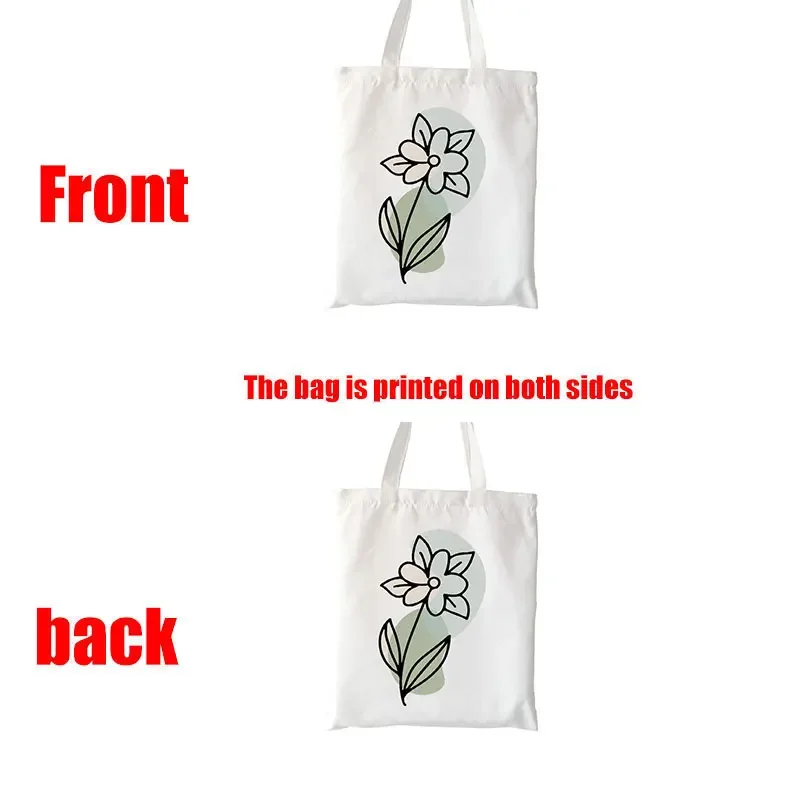 Dahlia Flower Tote Bag Floral Totes Organic Cotton Shopper Shopping Bag Reusable Cute Floral Canvas Tote Wildflowers Beach Bag