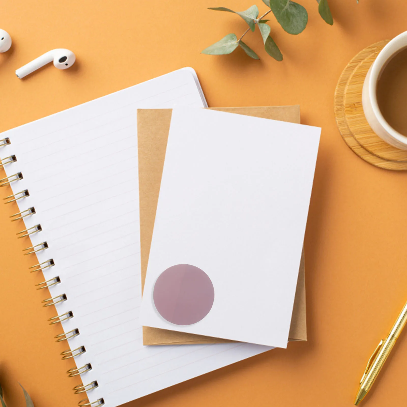 

400 Sheets Transparent Sticky Memo Pads Round Memo Stickers School Office Supplies Removable Adhesive Note Reminder