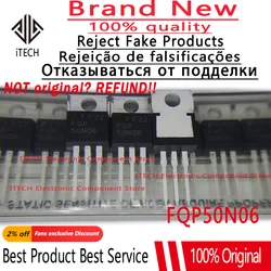 10pcs/lot Original FQP50N06 50N06 TO-220 FET 60V50A NPN Channel Transistor 100% New and Genuine