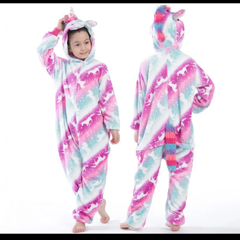 Sterrenschip Pegasus Onesies Flanel Anime Cartoon Nachtkleding Voor Volwassenen Kinderen Halloween Cosplay Kostuums Unisex Pyjama