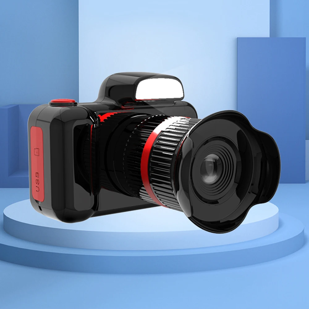 Kids Camera Toy, Extended Rotating Lens, 10x Rotating Digital Zoom, With Flash, 28 Megapixel, 1080P High-definition Camera, Perf