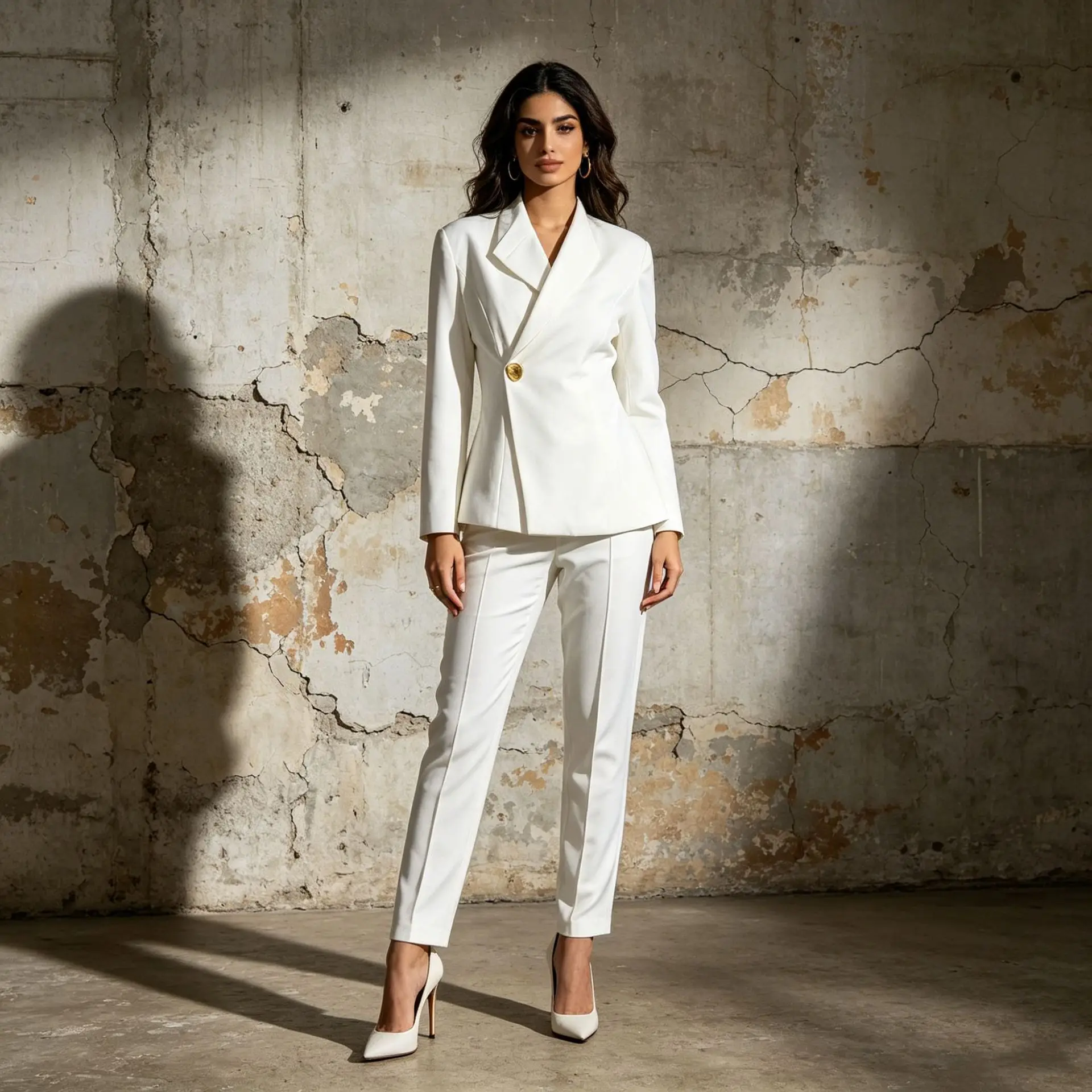 ZAMOR HIGH STREET Women Elegant Commuter Suit Set 2026 New Lapel Irregular One Button Top Slim Fit Pants Office Blazer