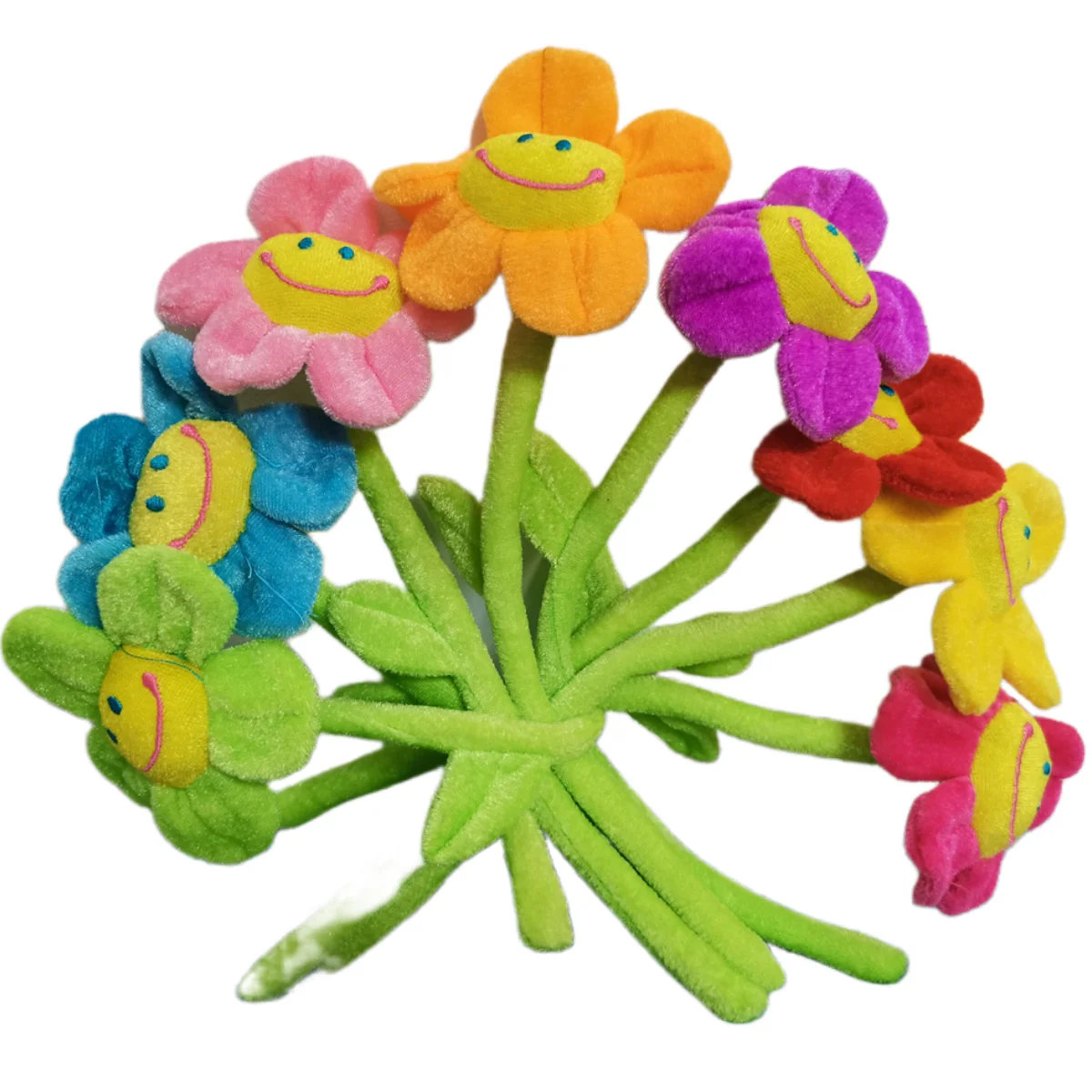 30pcs/lot Wholesale Sun Flower Plush Toys Kawaii Stuffed Fruits Cute Toys Kids Girls Plushies Birthday Gifts Sunflower Pta041