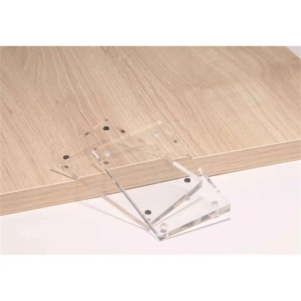 10pcs Acrylic Trapezoidal Block Photo Frame Price Tag Sign Label Paper List Clip Magnetic Name Card Display Rack