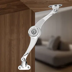 Hydraulic Randomly Stop Hinges Kitchen Cabinet Door Adjustable Polish Hinge Furniture Lift Up Flap Stay Support Hardware