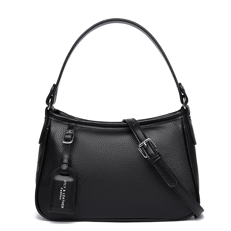 Borsa Tote in vera pelle di lusso di grande capacità borse a tracolla diagonali a spalla singola da donna moda semplice borsa femminile