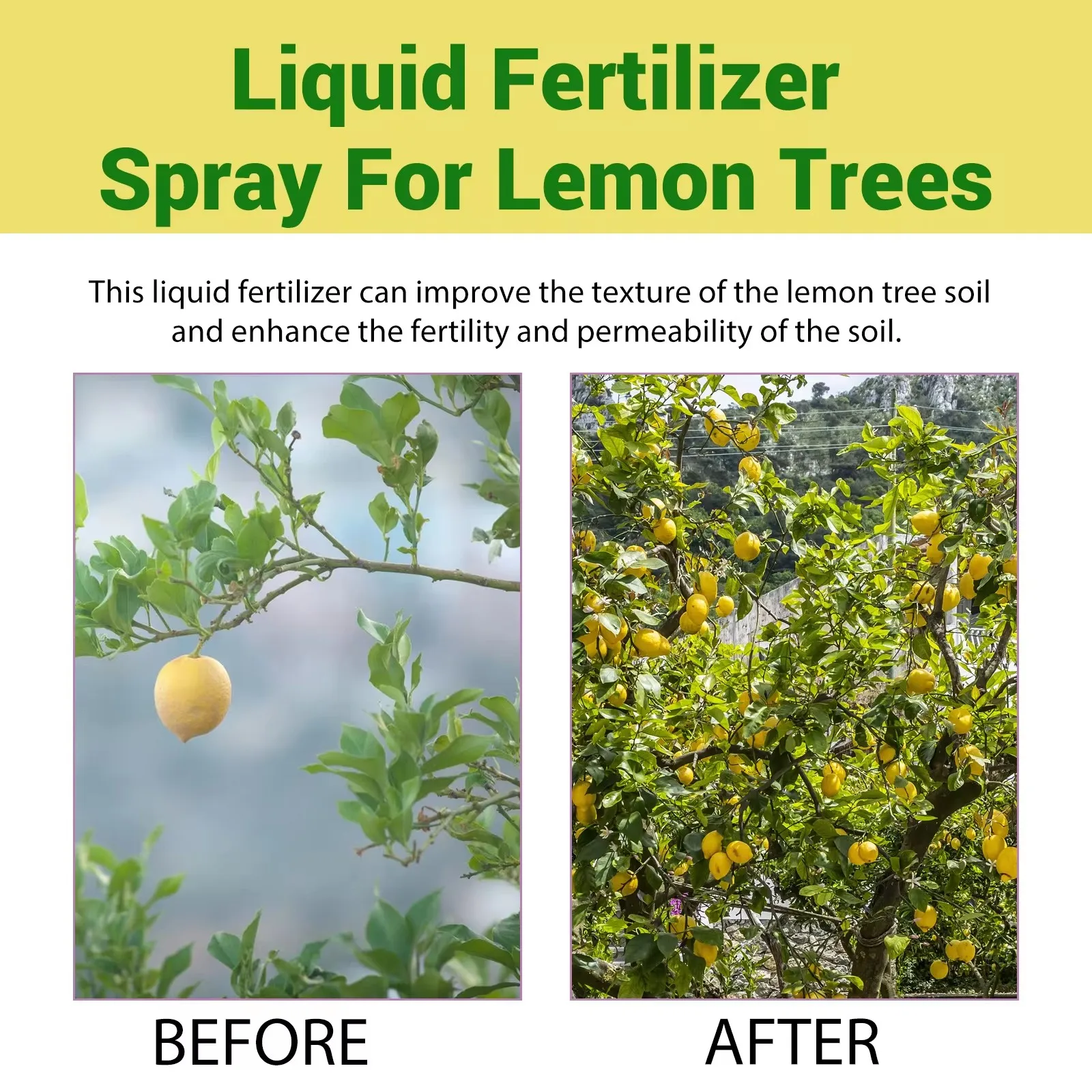 100 مل سماد شجرة الليمون - مغذيات نمو أوراق الشجر ومحفز الجذر، معزز نمو النباتات ومعزز الشتلات، طعام الحديقة #3
