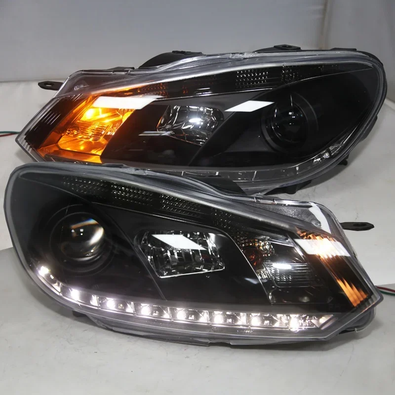 

AirowFor VW Golf 6 LED Headlight Angel Eyes 2009 -11 V8 SONAR Style