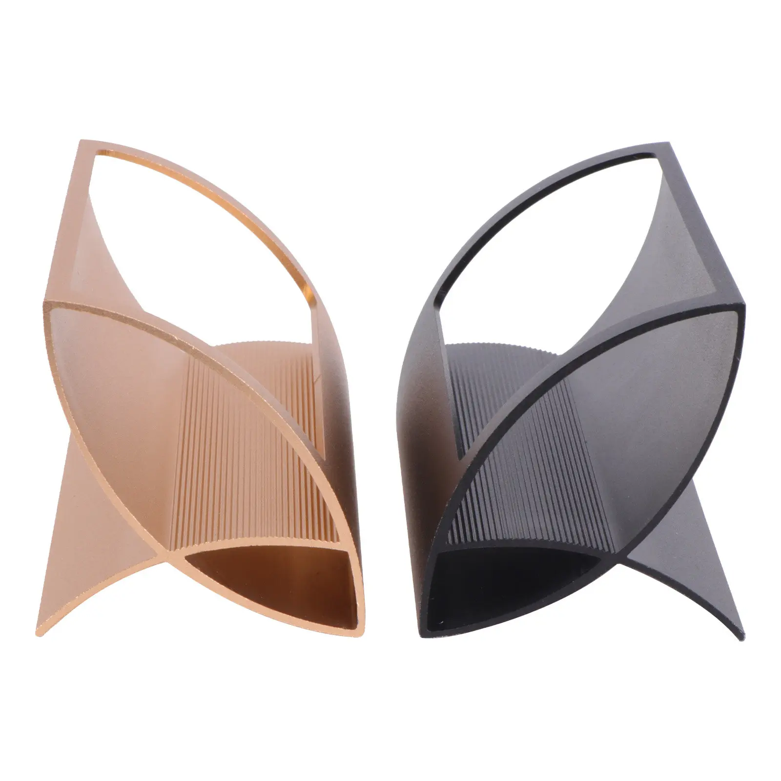 2Pcs Stylish Business Cards Holder for Desk Open End Design Holds Dozens Cards Lightweight Portable Solid Construction Office