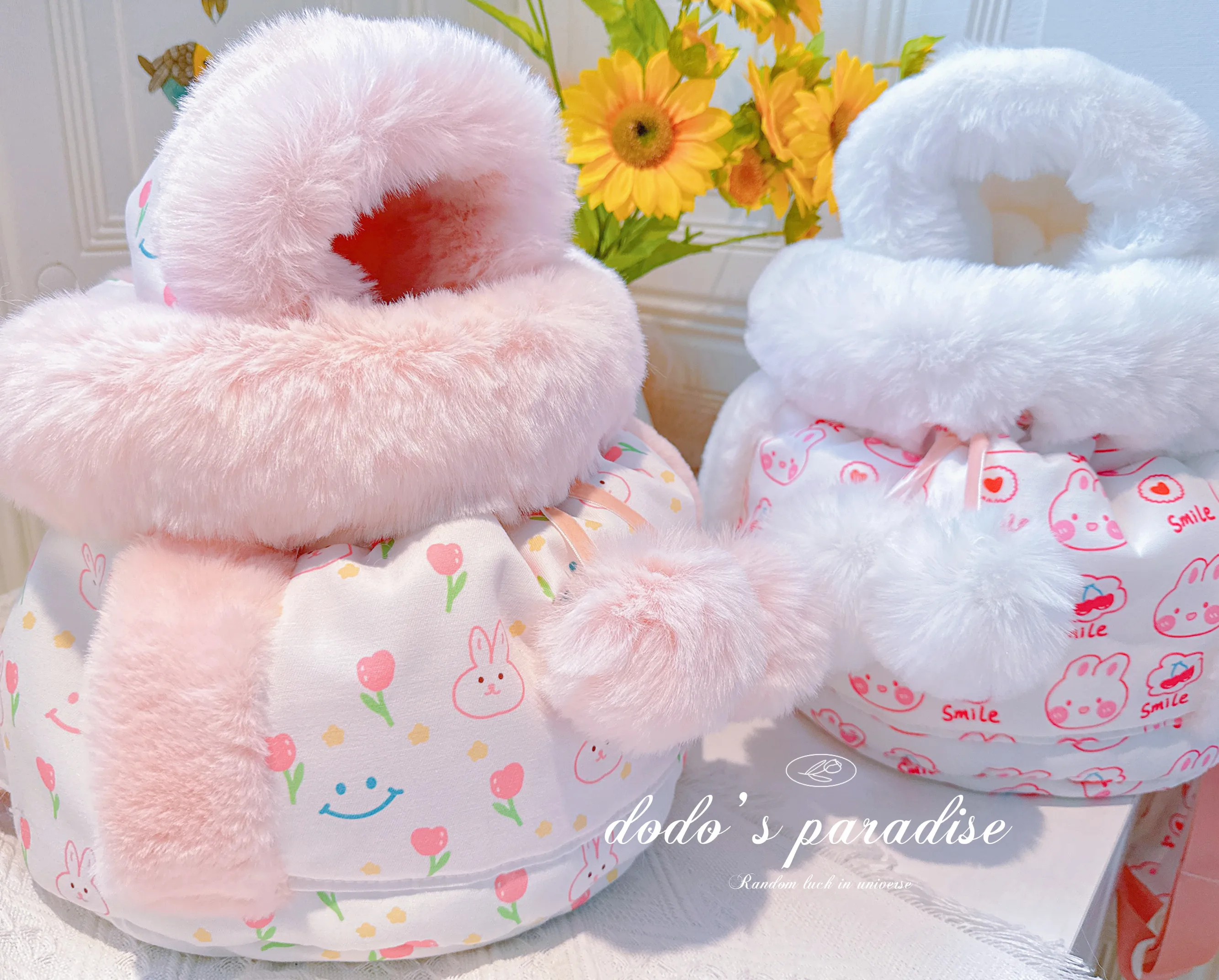 Pet Carriers Travel Products Cat Teddy Puppy Winter Fur Collar Dog Backpack Out  Chest Bag Thickening Warmer  accessories