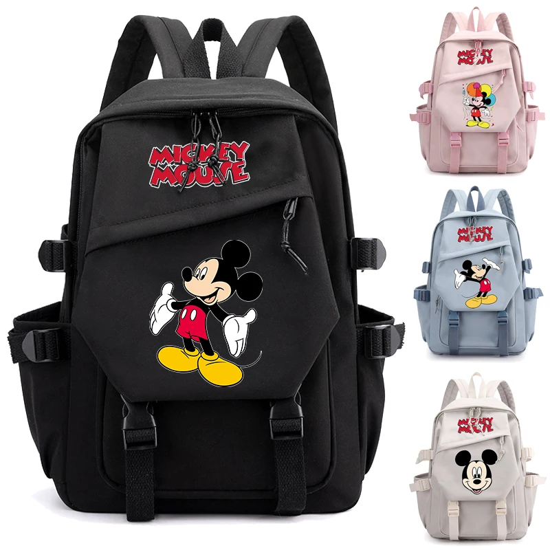 

Disney Minnie Mickey Backpack Girl Boy School Student Teenager Book Bag Women Rucksack Kawaii Kids Gift Backpack Mochila Escolar