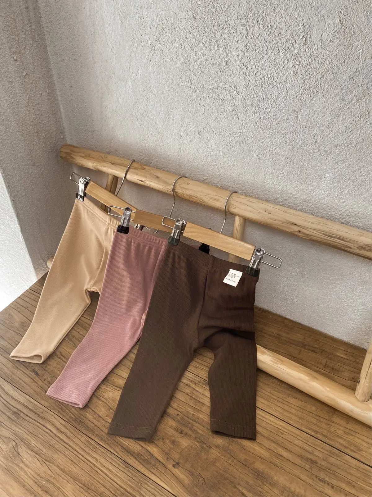 2026 Spring Basic Cotton Kids Baby Girls Ribbed Leggings Solid Color Infant Girls Elastic Pants Best Matching Girls Leggings