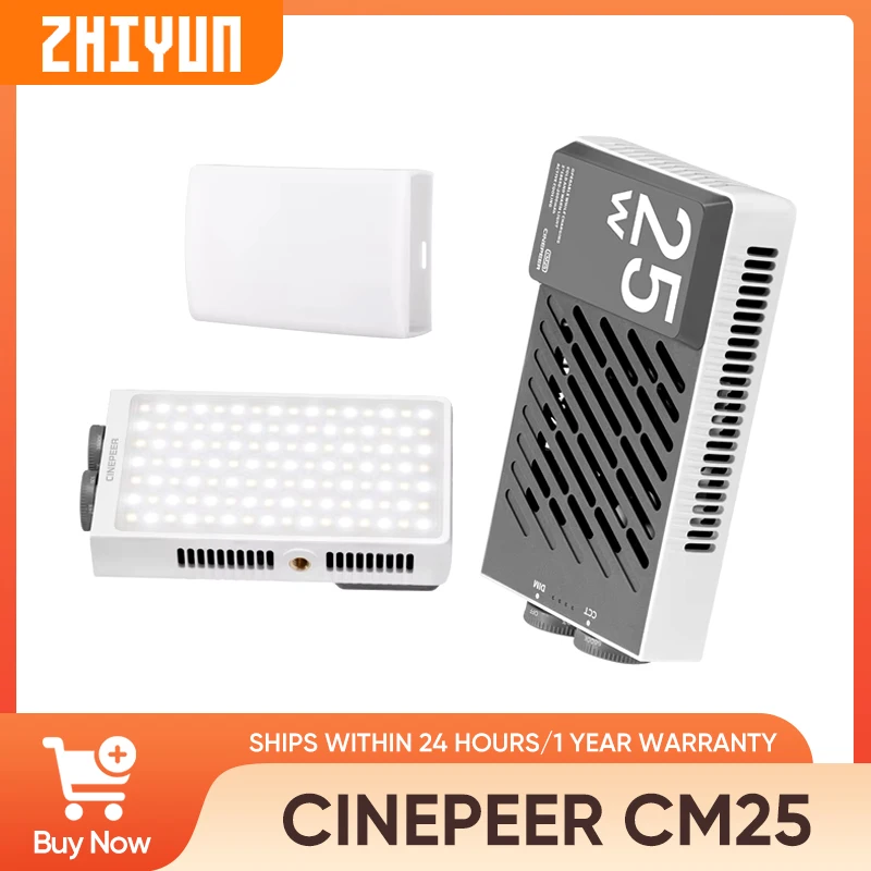 zhiyun-cinepeer-cm25-photography-lighting-25w-pocket-sized-mini-portable-photography-light-on-camera-fill-light-led-video-light