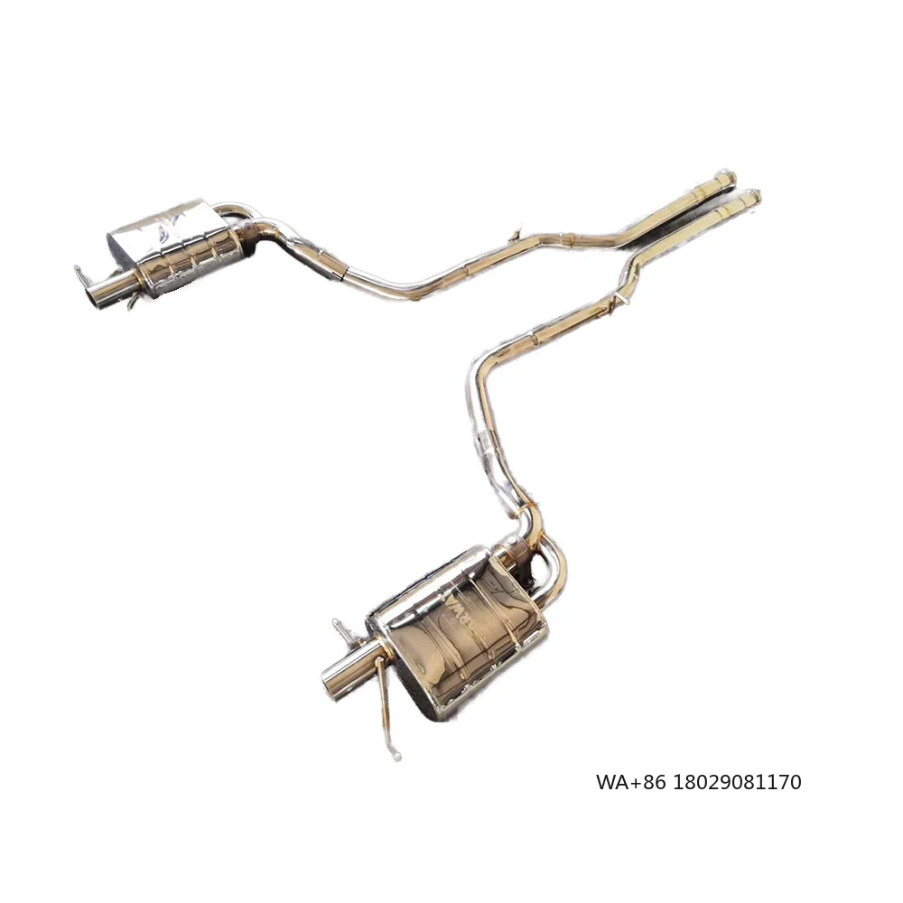 

For C63 W204 Car Exhaust System Middle and Tail Section High Performance Exhaust Pipe Electric Valve Muffler Exhaust