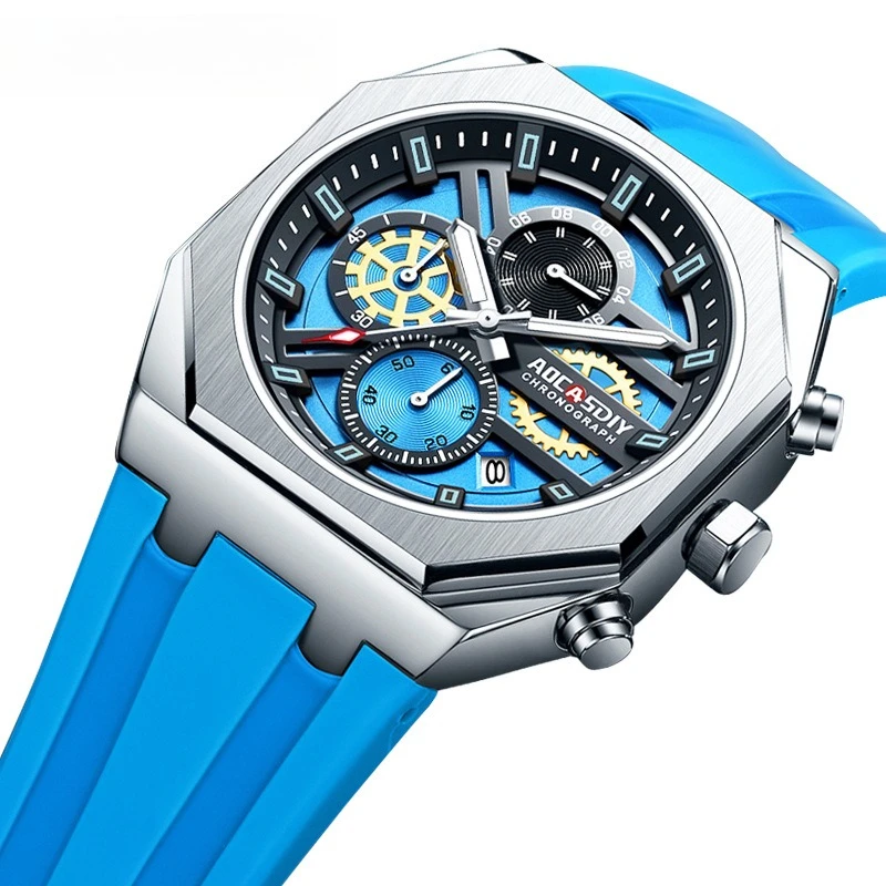 

Новые мужские спортивные часы, водонепроницаемые, светящиеся, многофункциональные, кварцевые, хит продаж.