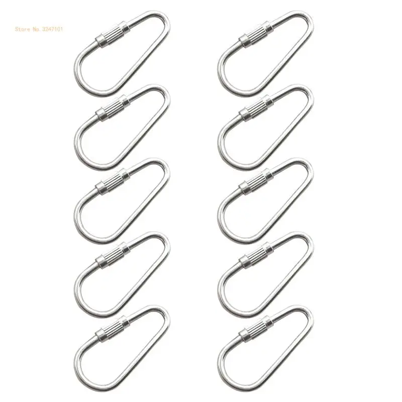 10Pcs Parrot Toy Parts Stainless Steel Hooks for Bird Snuggle Chewing Blocks Dropship