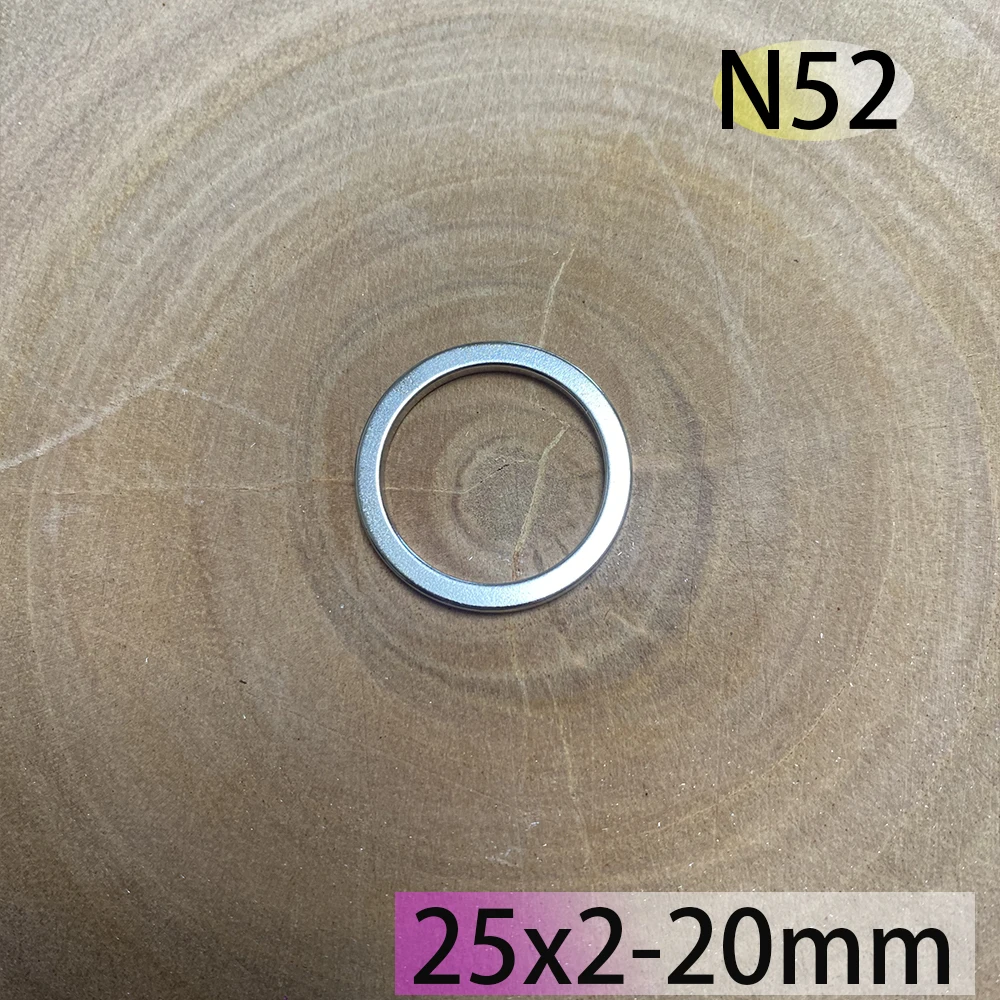 N52 25x2-20 Strong with Hole 20mm Ebike Standard Generation Screw Magnet Motor Round RING Neodymium Booster Magne Generate Wind