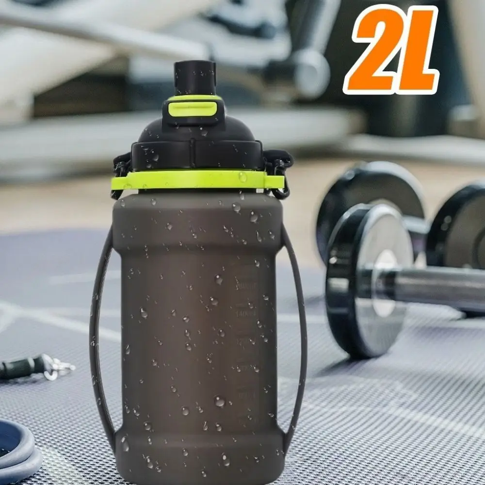 Large Capacity Silicone Water Bottle 2L Silicone Folding Water Cup Wide Mouth Easy To Carry Sports Water Kettle Outdoor Travel