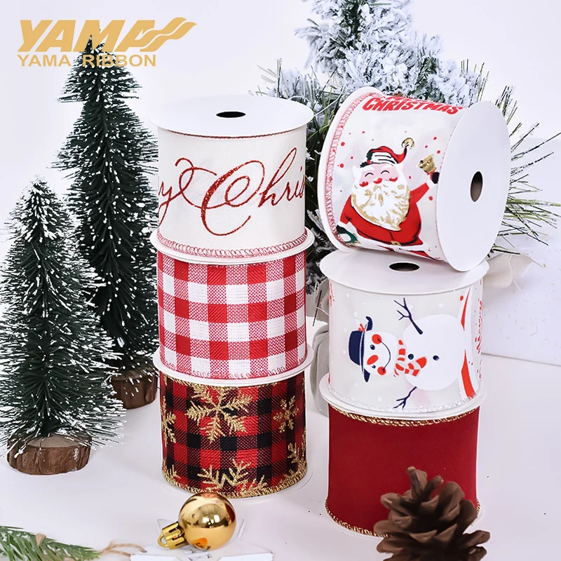 YAMA-Custom Ribbon Printed Logo Fashion Fancy Ribbons for DIY Gifts, Wedding Baking Wrapping Ribbons, Letter Design