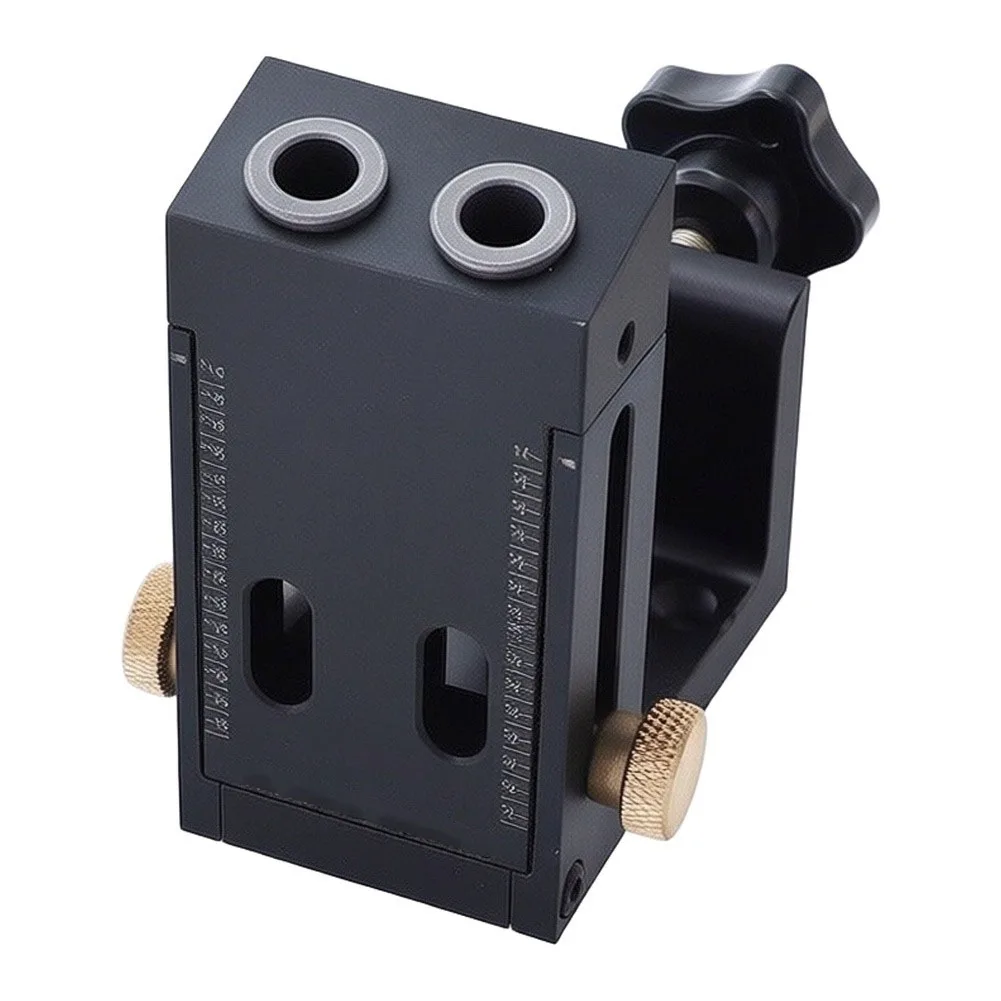 Adjustable Woodworking Pocket Hole Jig Kit: Precision Tool For DIY Cabinet  For Furniture Connecting Hole Puncher Tool