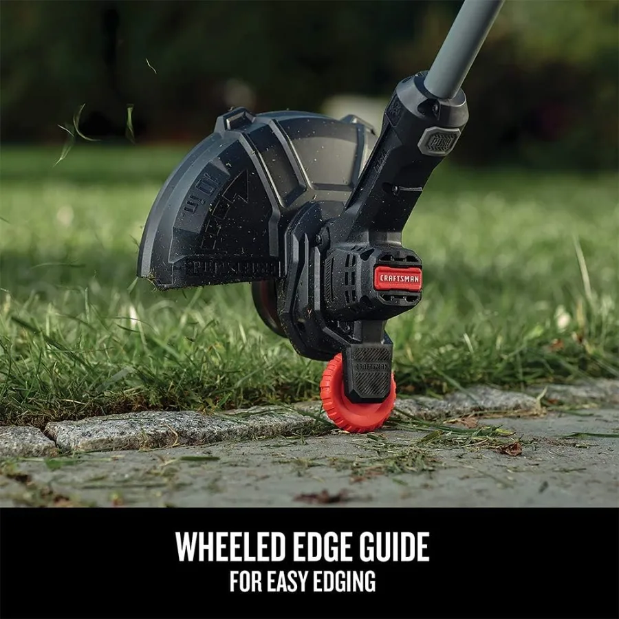 Tanpa kabel 10 inci. WEEDWACKER String Trimmer dan Edger Kit dengan Baterai V20 untuk Perawatan Rumput dan Pemeliharaan Halaman yang Efisien Ideal untuk