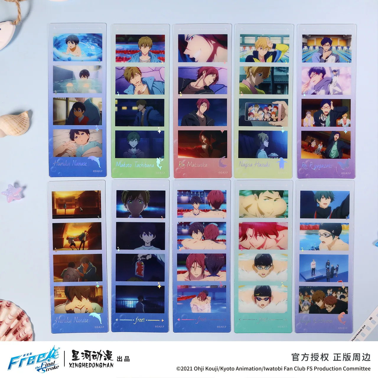 Free! the Final Stroke Part 2 Haruka Nanase Rin Matsuoka Official Licensed The Second Volume Bookmark10pcs/set