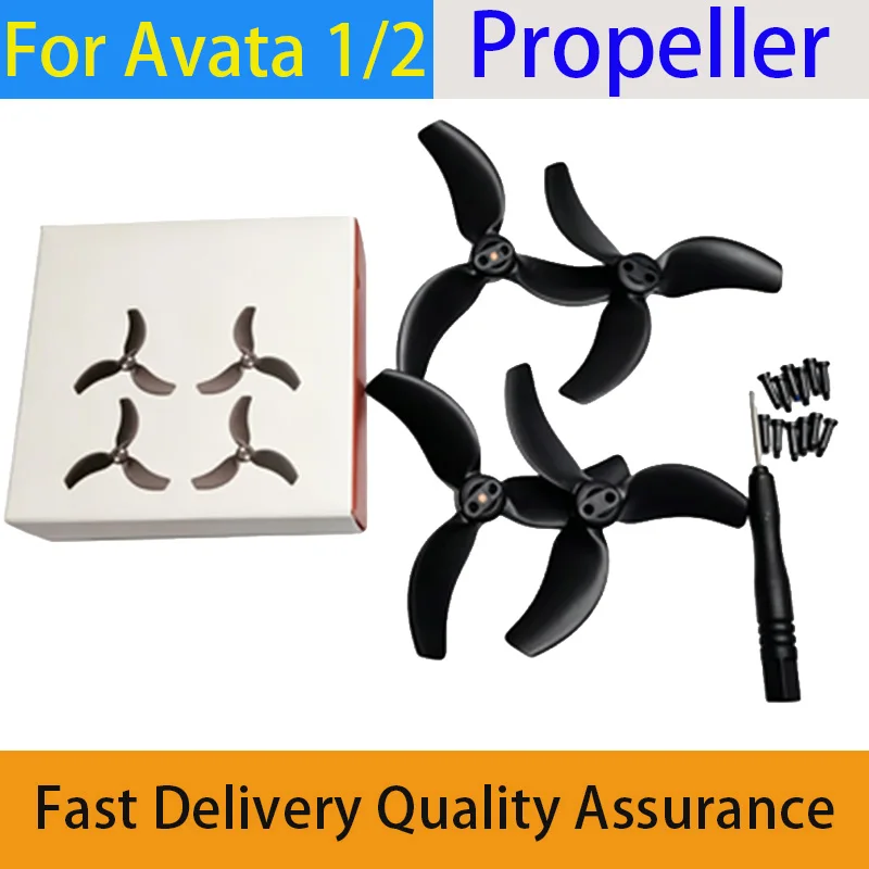 DJI Avata 2 propeller Blade Complete Set, Low-Noise Shock-Absorbing Propeller With Screws And Screwdriver, Original Spare Parts