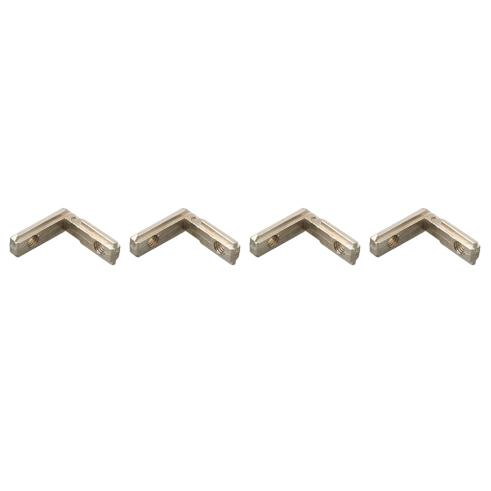 20PC T Slot L-Shape Aluminum Profile Interior Corner Connector Joint Bracket For 2020 Alu-profile With Screws Furniture Hardware