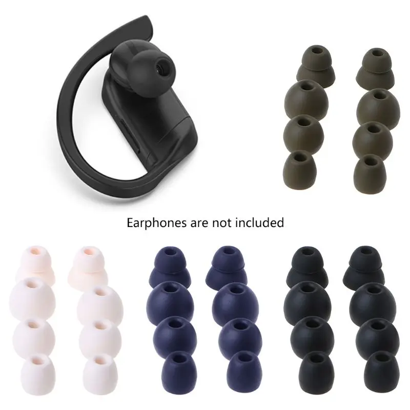 2025 New 4 Pairs Replacement Silicone Ear Buds Headset Wired Earbuds Replacement Eargel Headphnoe for Powerbeats Pro Earphones