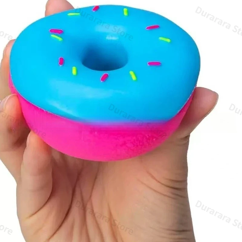 NeeDoh Dippin Dazzler Egg Donut prank stress relief toy soft glue vinyl squeeze toy Slow Rebound Pinch Ornament Relaxation view 5
