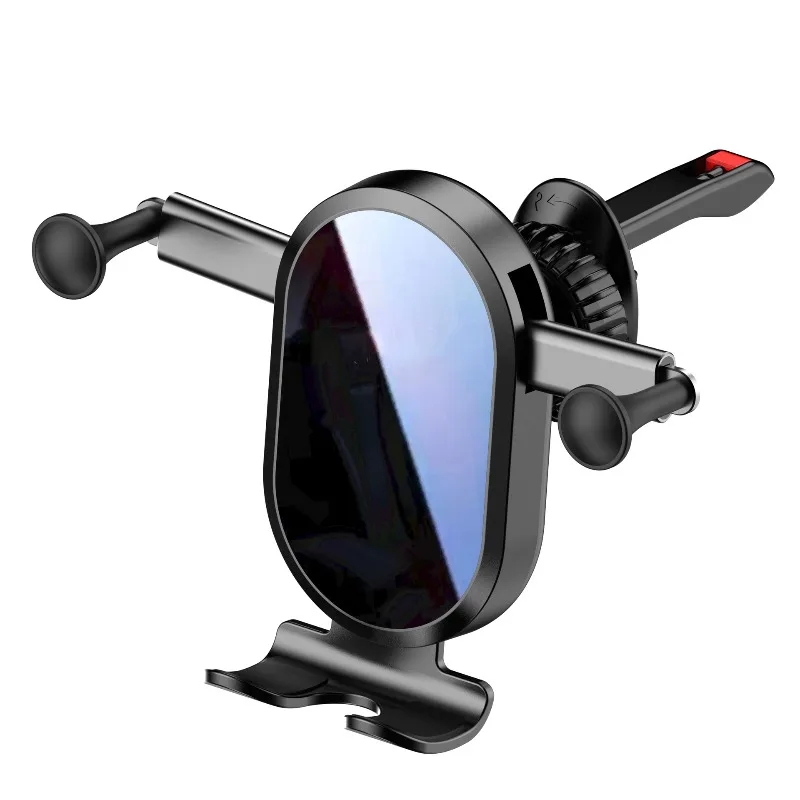 Universal Foldable Phone Holder for Car Navigation, Aluminum Alloy Telescopic Arm Gravity Air Vent Mount Bracket